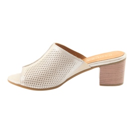Chaussons femme Badura 5311 or jaune multicolore 2