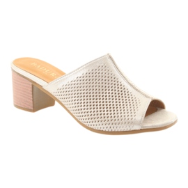 Chaussons femme Badura 5311 or jaune multicolore 1