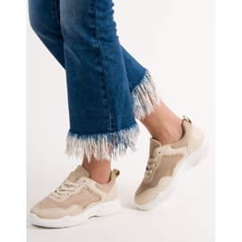 SHELOVET Baskets à la mode beige 2