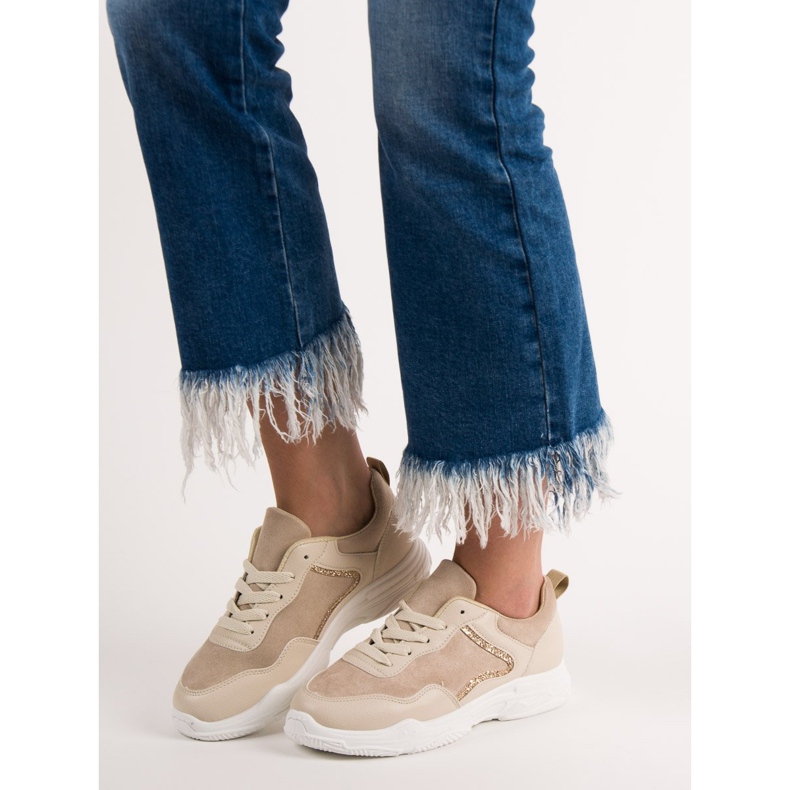 SHELOVET Baskets à la mode beige 1
