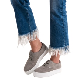 SHELOVET Baskets grises à la mode 2 SHELOVET Baskets grises à la mode 2