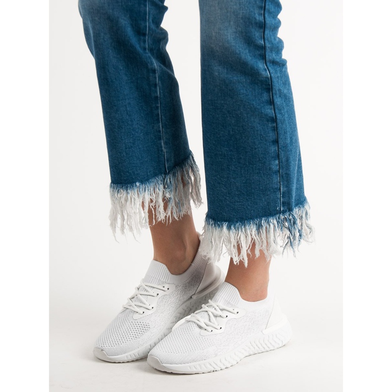 SHELOVET Chaussures de sport textiles blanche 1