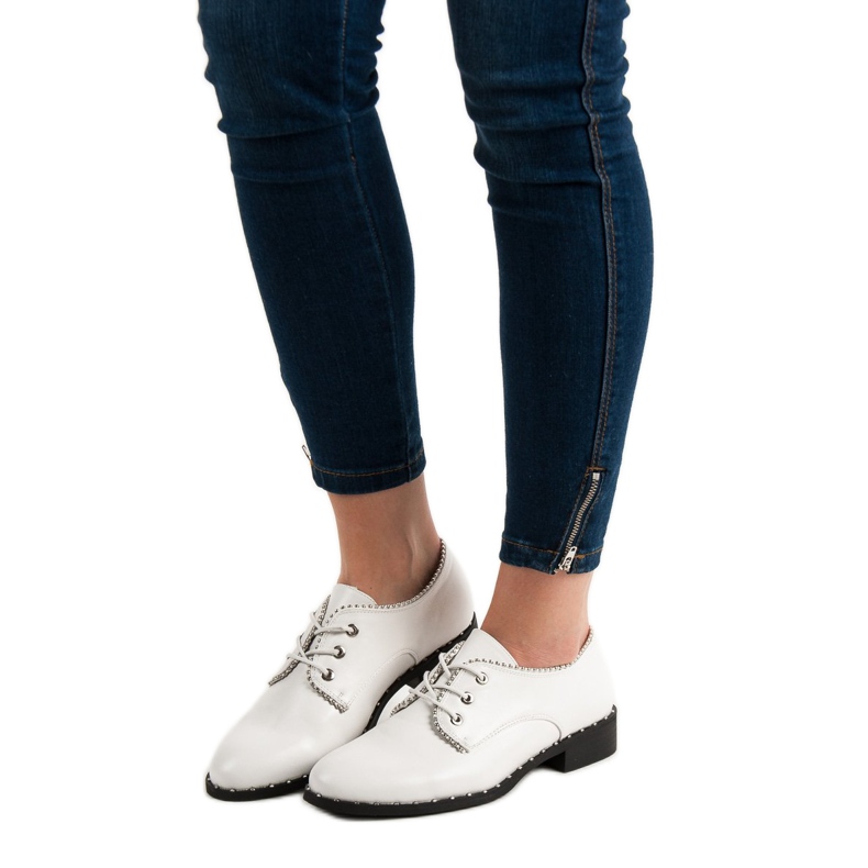 Groto Gogo Chaussures à talons bas blanc 2
