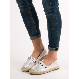 Janessa Espadrilles À Clous gris 1