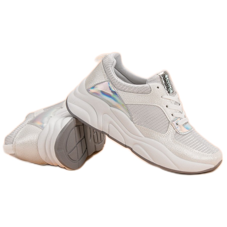 Ideal Shoes Chaussures de sport blanches 1