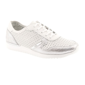 Chaussures de sport femme Filippo 737 blanc et argent blanche gris 1 Chaussures de sport femme Filippo 737 blanc et argent blanche gris 1