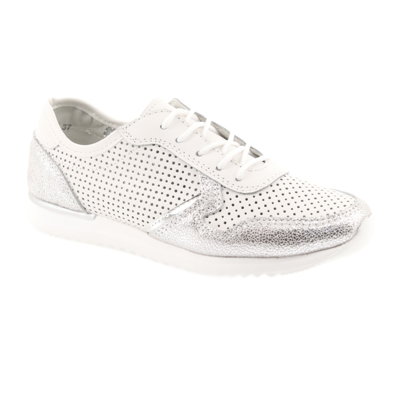 Chaussures de sport femme Filippo 737 blanc et argent blanche gris 1