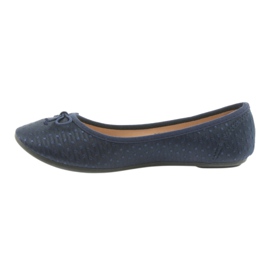 Baskets ballerines McKey bleu marine 2