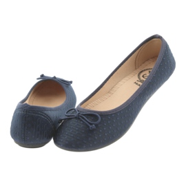 Baskets ballerines McKey bleu marine 4