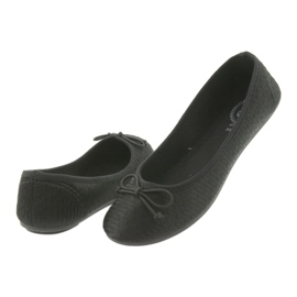 Baskets noires McKey, ballerines à enfiler le noir 4