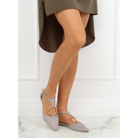 Ballerines ouvertes grises JN7119 L. GRIS 1