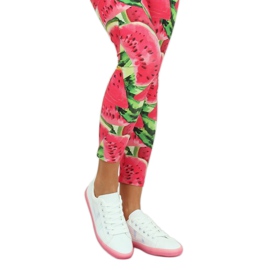 Baskets femme blanches et roses B0-08 WHITE / PEACH 2