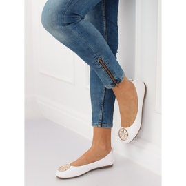 Ballerines blanches pour femmes VS-660 Blanc 3