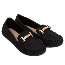 Mocassins femme noirs VS-685 Noir le noir 1