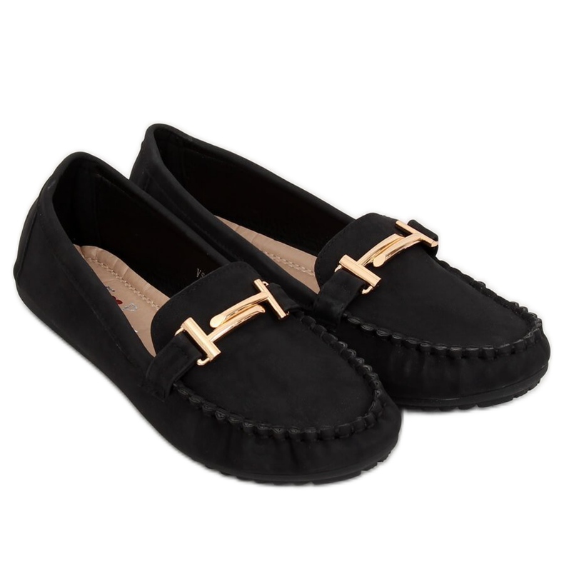 Mocassins femme noirs VS-685 Noir 1