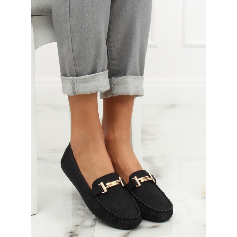 Mocassins femme noirs VS-685 Noir le noir 2