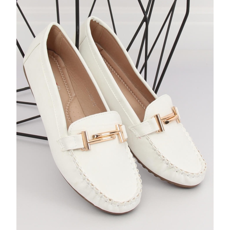 Mocassins femme blancs VS-685 Blanc 1