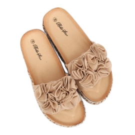 Chaussons femme beige S61 Beige 2