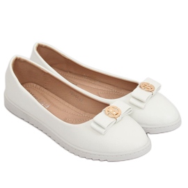 Ballerines femme blanches YSD-03 Blanc 3