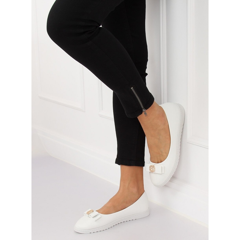 Ballerines femme blanches YSD-03 Blanc 1