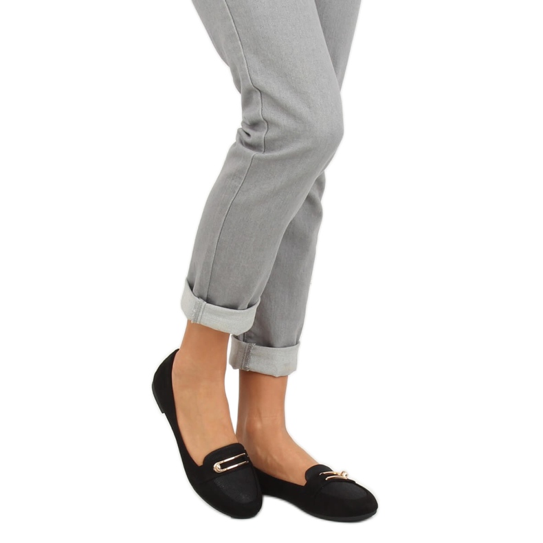 Mocassins femme noirs VS-662 Noir 2