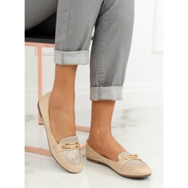 Mocassins femme beige VS-662 Kaki 2