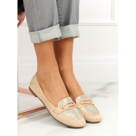 Mocassins femme beige VS-662 Kaki 1