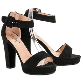 Seastar Sandales sexy sur la plate-forme noir 1