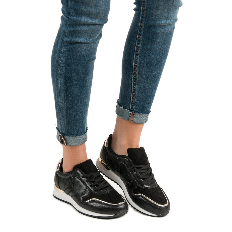 SHELOVET Chaussures de sport décontractées le noir 1