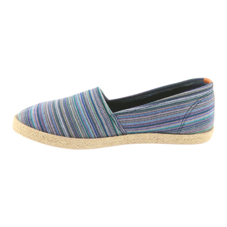 McKey 821 Espadrilles brun bleu vert bleu marin 2