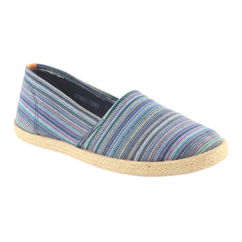 McKey 821 Espadrilles brun bleu vert bleu marin 1