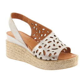 Sandales compensées Badura 4722 cappuccino beige 1