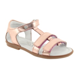 Sandales fille or rose Bartek 56016 jaune 2