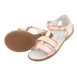 Sandales fille or rose Bartek 56016 jaune 5
