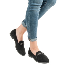 Balada Mocassins en daim noir le noir 3