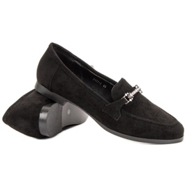 Balada Mocassins en daim noir le noir 1