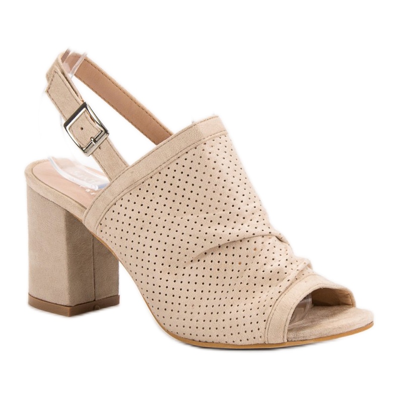 Sixth Sense Sandales Ajourées Sur Un Bar brun 1