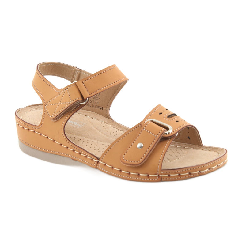 Sandales confort femme DK 25131 camel brun 1