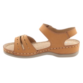 Sandales confort femme DK 25131 camel brun 2