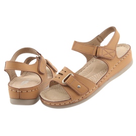 Sandales confort femme DK 25131 camel brun 4