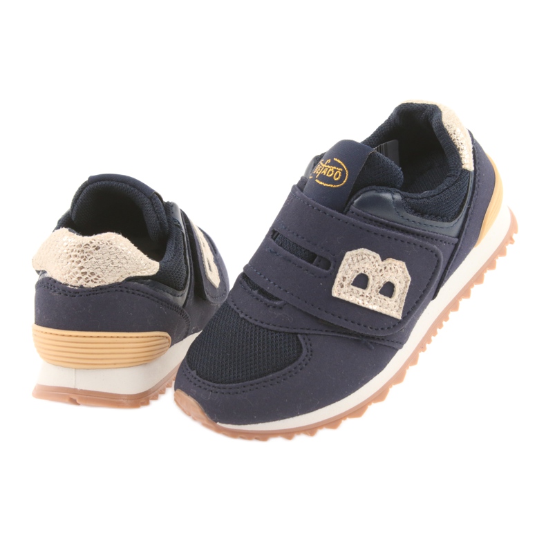 Chaussures pour enfants Befado jusqu'à 23 cm 516Y038 jaune bleu marine 4