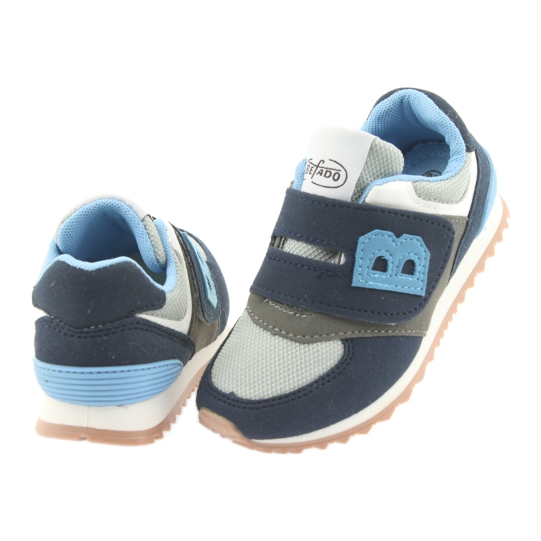Chaussures pour enfants Befado 516Y041 gris bleu marin 5
