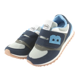 Chaussures pour enfants Befado 516Y041 gris bleu marine 3