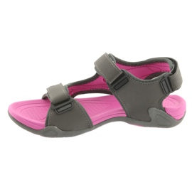 Sandales DK femme, fond EVA gris clair rose 2