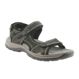 Sandales DK noir velcro léger fond EVA 1