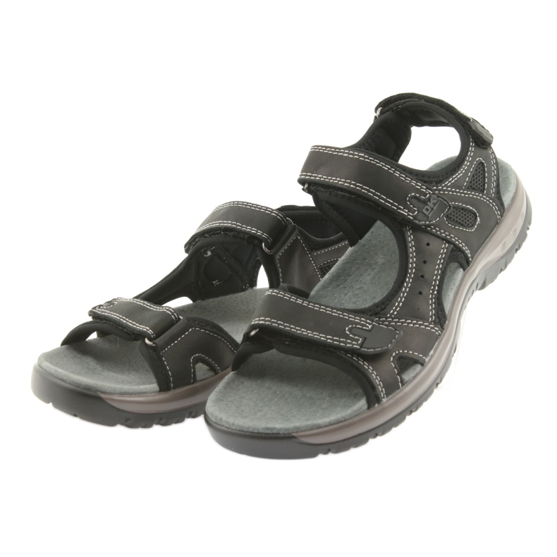 Sandales DK noir velcro léger fond EVA 3