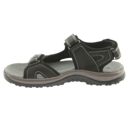 Sandales DK noir velcro léger fond EVA le noir 2