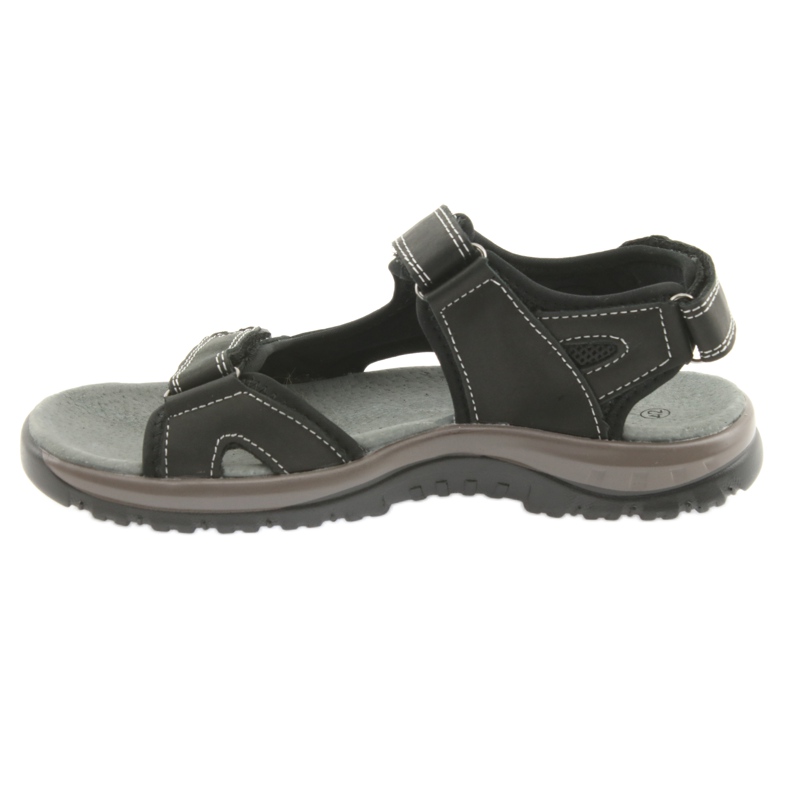 Sandales DK noir velcro léger fond EVA 2