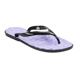 SHELOVET Tongs en caoutchouc violet 1