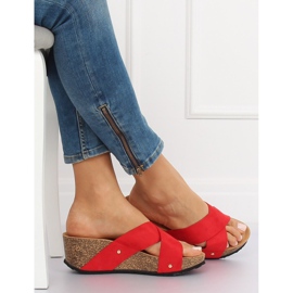 Rouge G1560 Chaussons compensés rouges 1